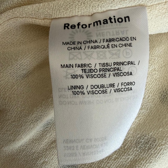 Reformation Irisa Portofino Black & White Polka Dot Midi Dress (sz 12) 334 - Picture 10 of 10